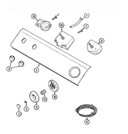 Whirlpool White Control Panel 22001728