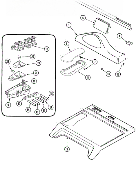 Whirlpool Grid, Dispenser 22003763
