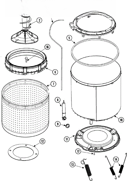 Whirlpool Tub Outer Plastic LG 27001227
