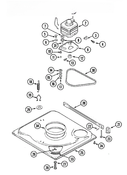 Whirlpool Slide, Foot 33-9945