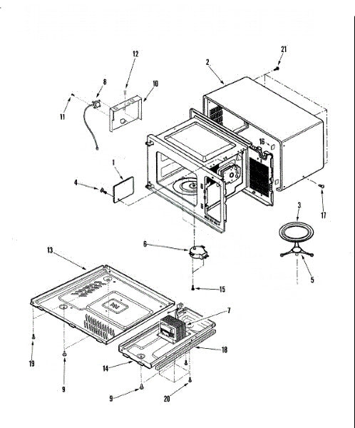 Whirlpool Microwave Cabinet (wht) 53001308