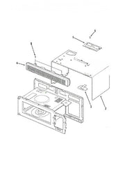 Whirlpool Microwave Case, Outer (blk) 53001401