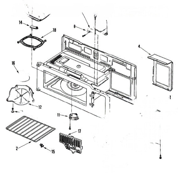 Whirlpool Microwave Guide-Air 53001788