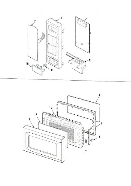 Whirlpool Microwave Board, Control 53001081