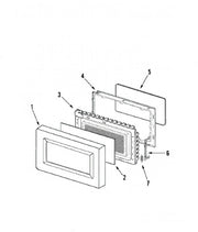 Whirlpool Microwave Panel, Door (wht) 53001301