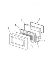 Whirlpool Microwave Panel, Door (blk) 53001315