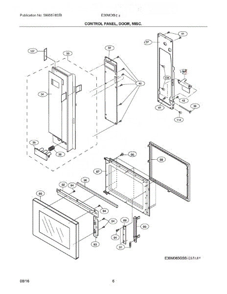 Frigidaire Microwave Control Board 5304461135