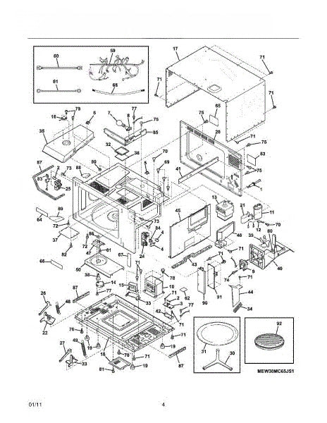 Frigidaire Microwave Cushion 5304461156