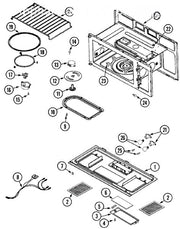 Whirlpool Microwave Harness, Lamp 56001309