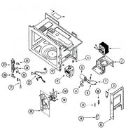 Whirlpool Microwave Harness, Door Sensing 58001075