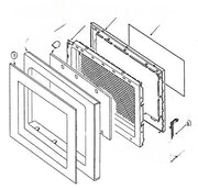 Whirlpool Microwave Frame, Door (inner-Wht) 58001181