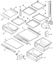 Whirlpool Refrigerator Screw, Rail (flat He 61005902