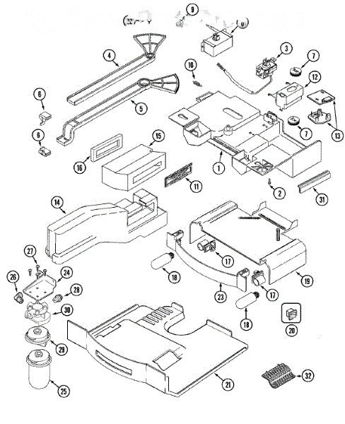 Whirlpool Refrigerator Shield, Light 61005849