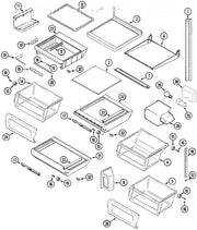 Whirlpool Refrigerator Shelf Assy., Meat 61006240
