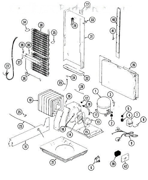 Whirlpool Refrigerator Wire Harness, Compressor 61001017