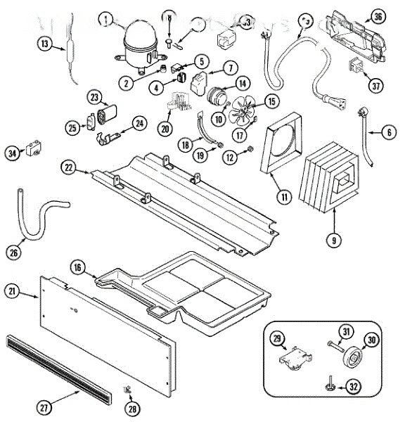 Whirlpool Freezer Overload 61004883