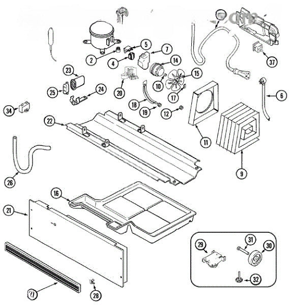 Whirlpool Freezer Overload 61004883