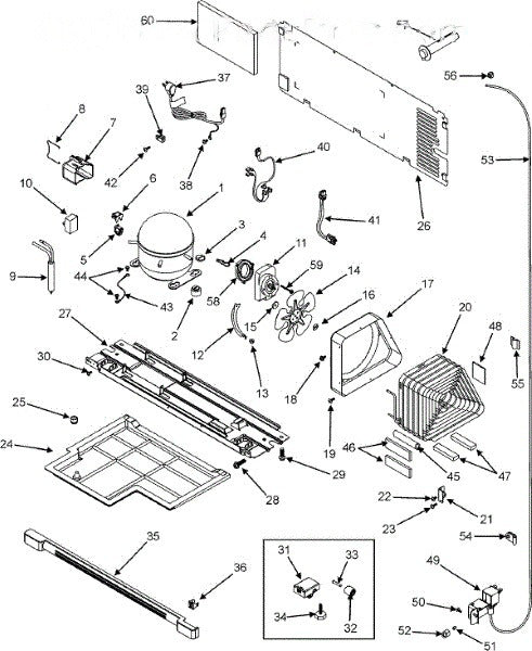 Whirlpool Refrigerator Bolt, Fan Motor 63001243