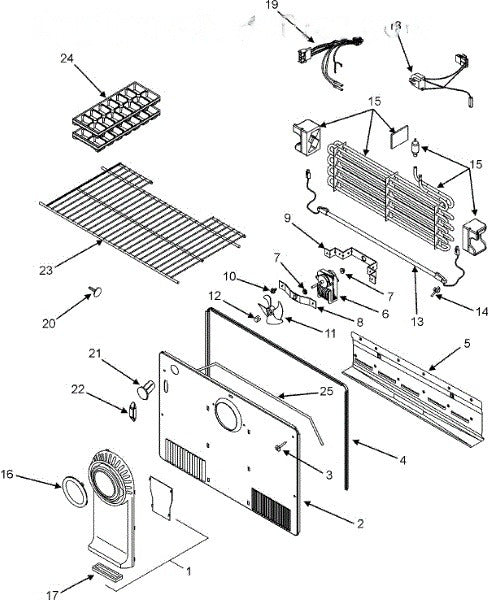 Whirlpool Refrigerator Tunnel Assy., Air 63001883