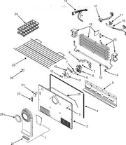 Whirlpool Refrigerator Seal, Evaporator Cove 63001384