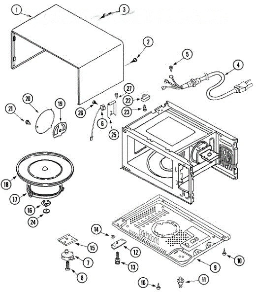 Whirlpool Microwave Screw 63001996