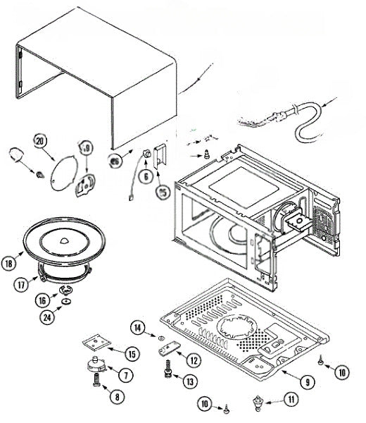 Whirlpool Microwave Screw 63001996