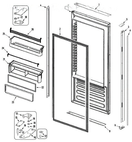 Whirlpool Refrigerator Trim, Perimeter (top 67001572