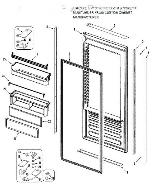 Whirlpool Refrigerator Trim, Perimeter (btm 67001569