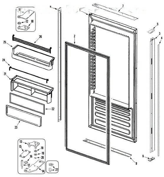 Whirlpool Refrigerator Trim, Perimeter (btm 67001843