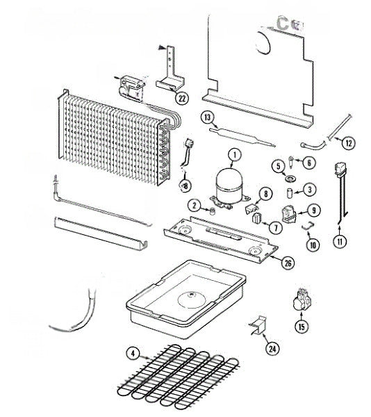 Whirlpool Freezer Bracket Kit, Drain Pan 68001117