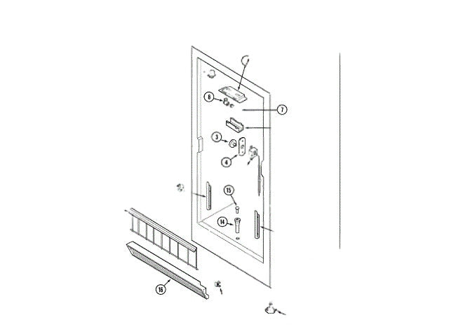 Whirlpool Freezer Gate 68001516