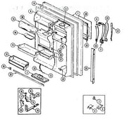 Whirlpool Refrigerator Wire Harness, Door to Main 69862-1