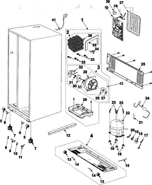Samsung Refrigerator Assembly DA97-00918A