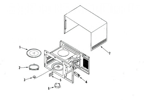 Whirlpool Microwave Panel-Outer Mgb 22 DE64-00350K