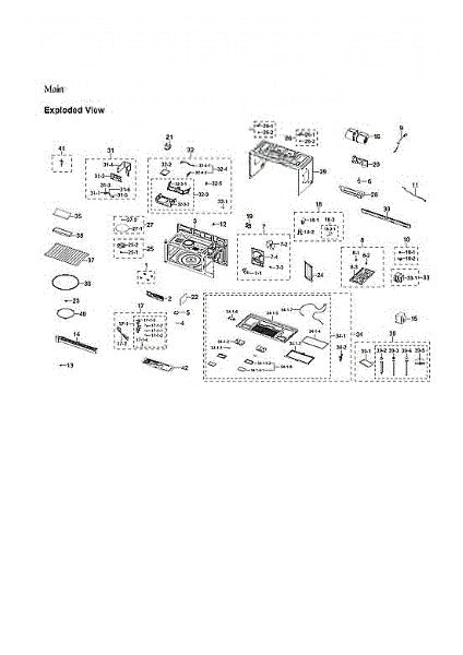 Samsung Microwave Wire- DE66-00123A