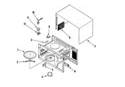 Whirlpool Microwave Panel-Outer (wht) DE70-30033D