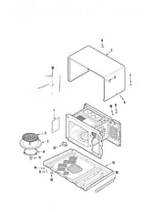 Whirlpool Microwave Plate, Base R0131026