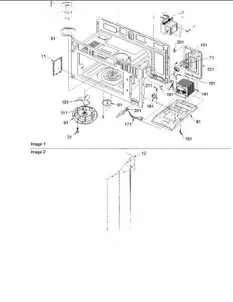 Whirlpool Microwave Plate, Bottom R0130613