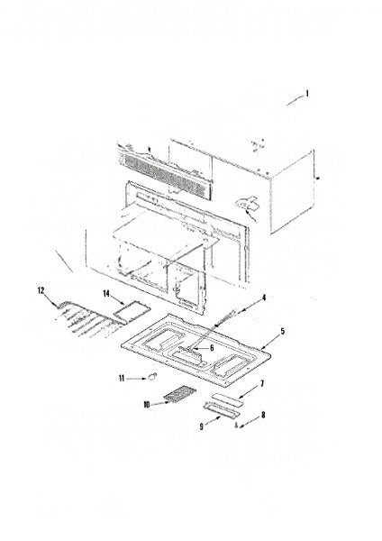 Whirlpool Microwave Outcase,u-Bending(wh R0131485