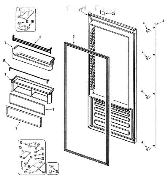 Whirlpool Refrigerator Hinge-Upp Y090117901