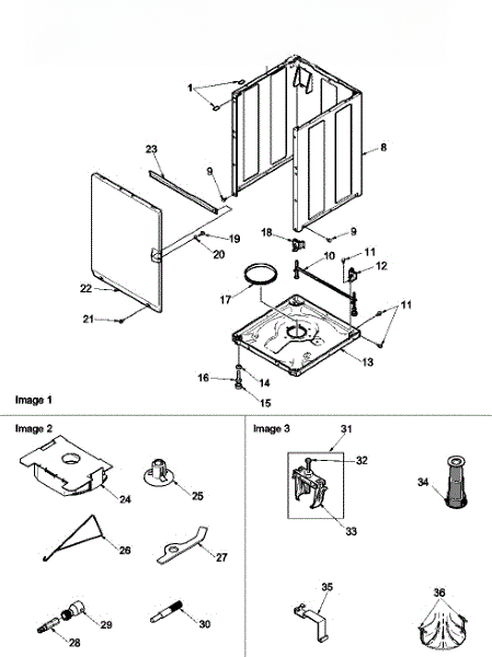 Whirlpool Brace, Frt Pnl Y35097