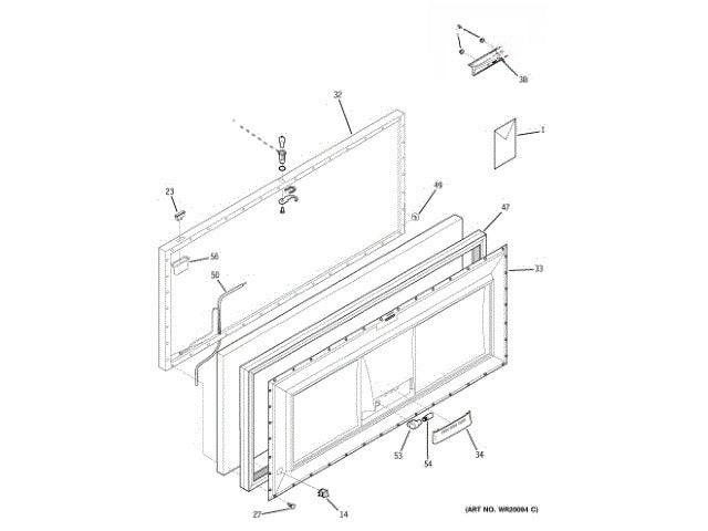 GE Freezer Lock Asm WR05X10028
