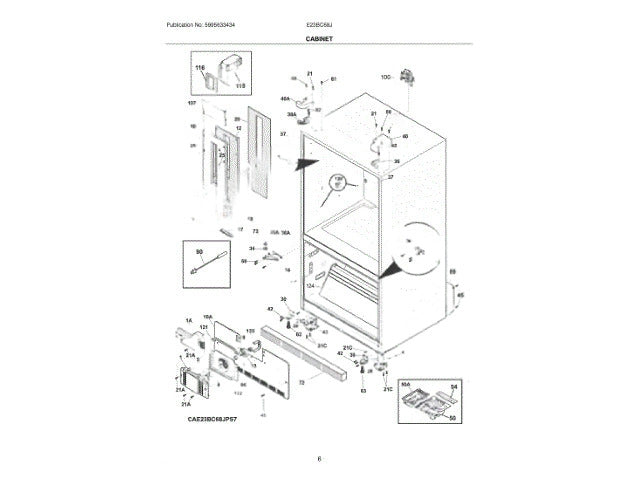 Frigidaire Freezer Clip-Harness Retain 241852501