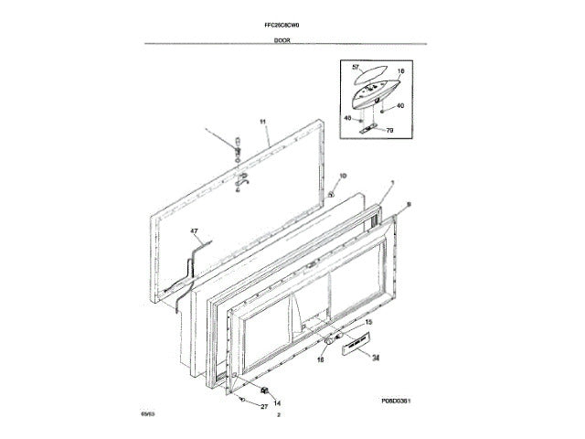 Frigidaire Freezer Screw 216905301