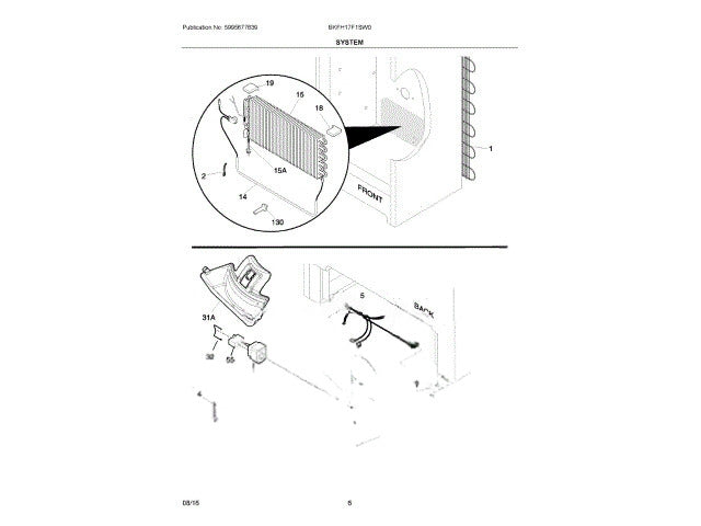 Frigidaire Freezer Main Harness 297170200