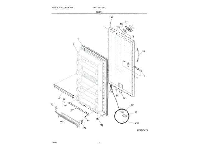 Frigidaire Freezer Shelf 297118101
