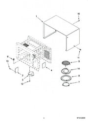 Whirlpool Microwave Wrapper-Cab W10153233