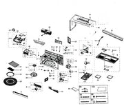 Samsung Microwave Door-CAP;MHC4,PP,-,-, DE64-01851A