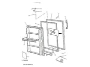 GE Freezer Painted Door Assembly WR78X12151