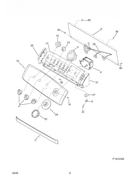 Frigidaire Panel 137001200